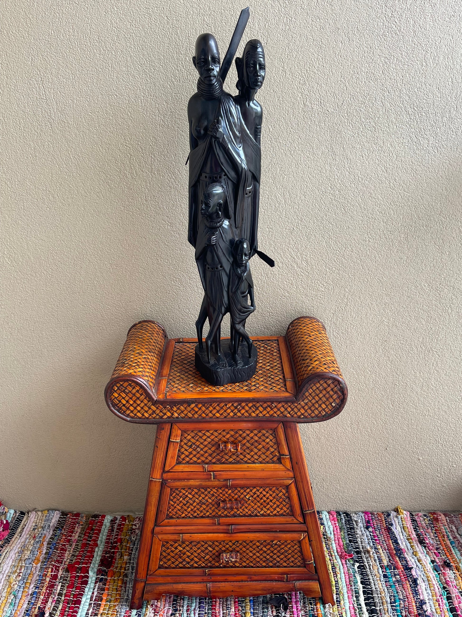 The Protector’s Statue - Large Size in Ebony Wood