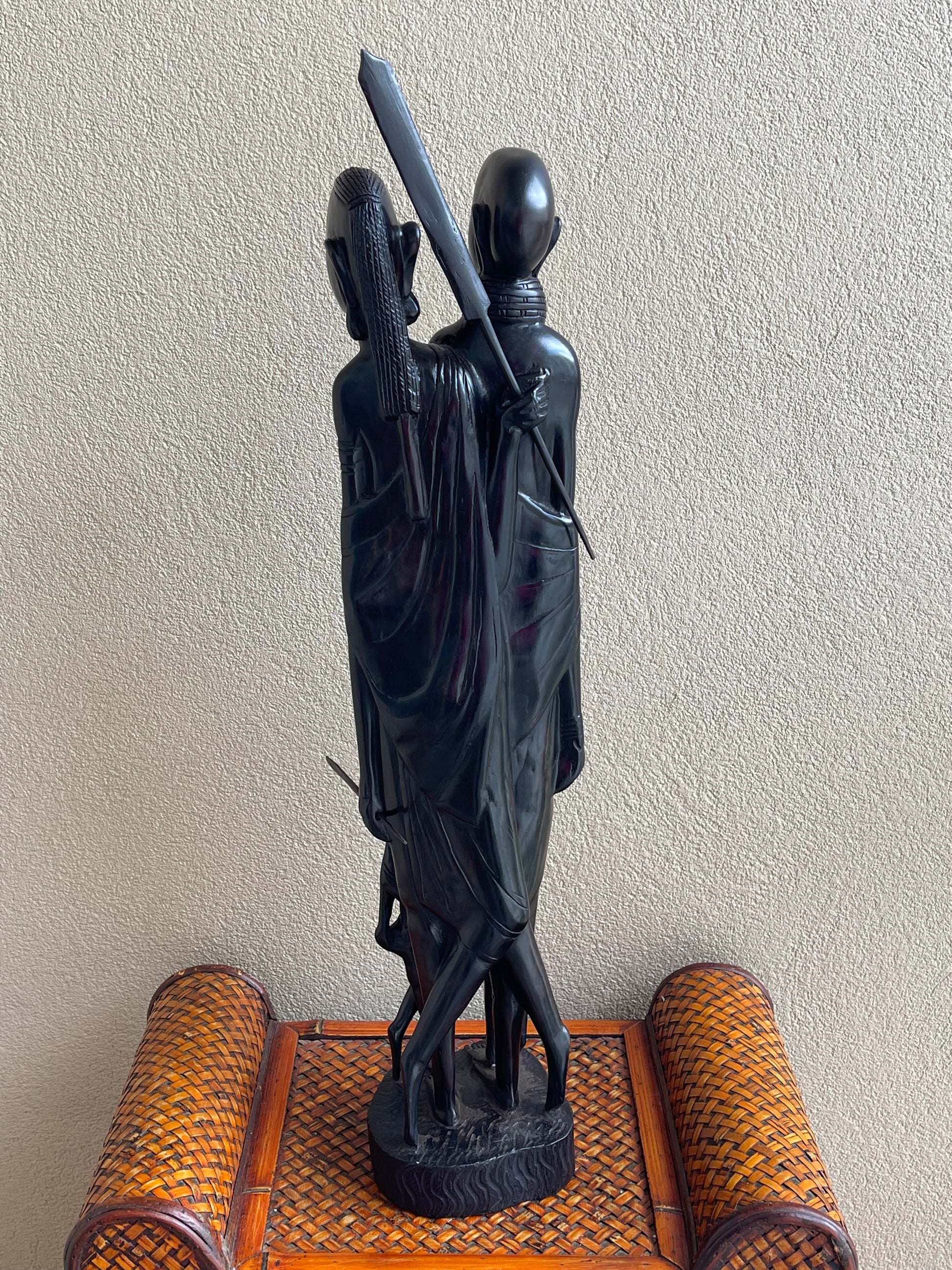 The Protector’s Statue - Large Size in Ebony Wood