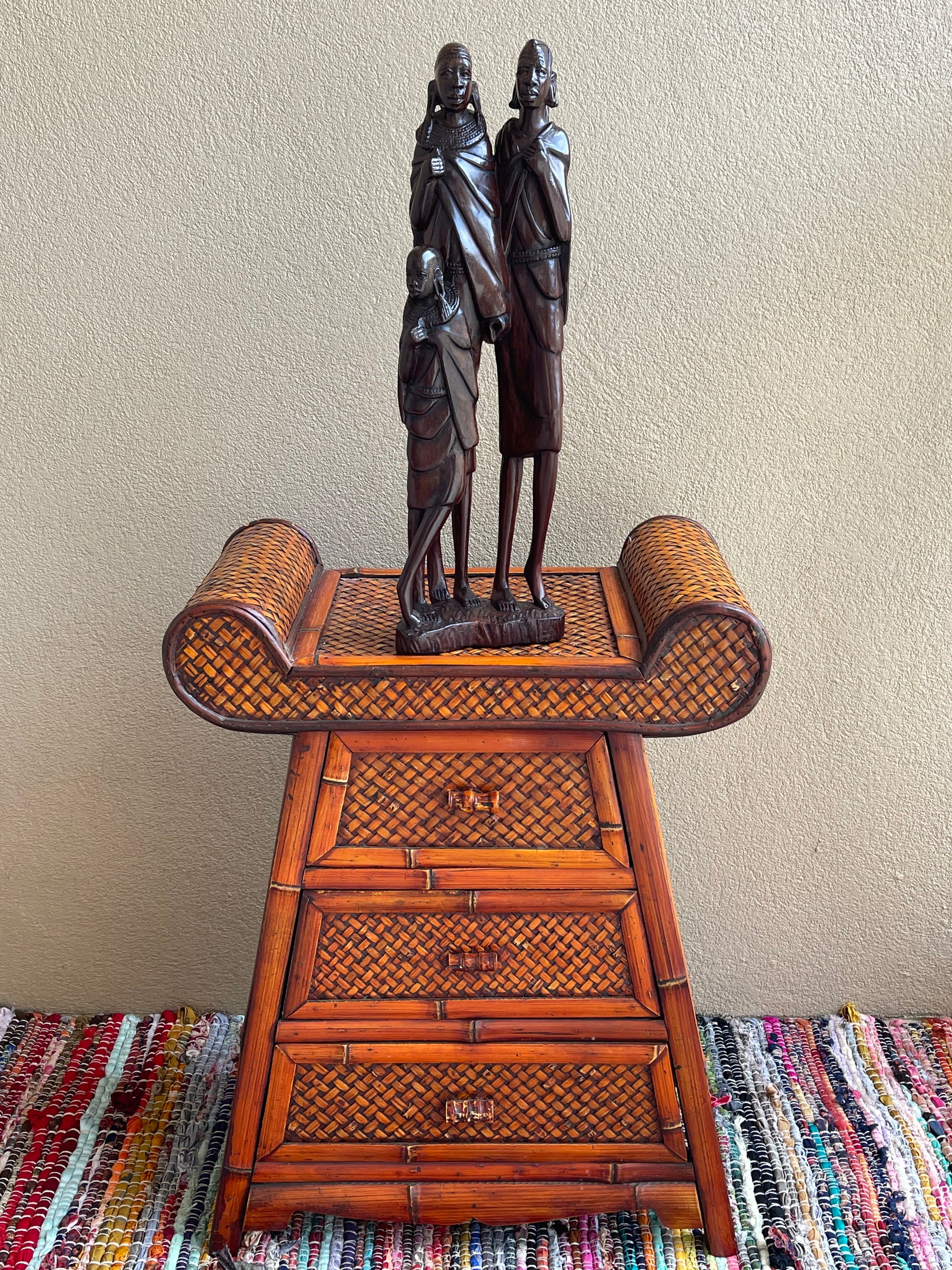 The Protector’s Statue - Medium  Size in Ebony Wood