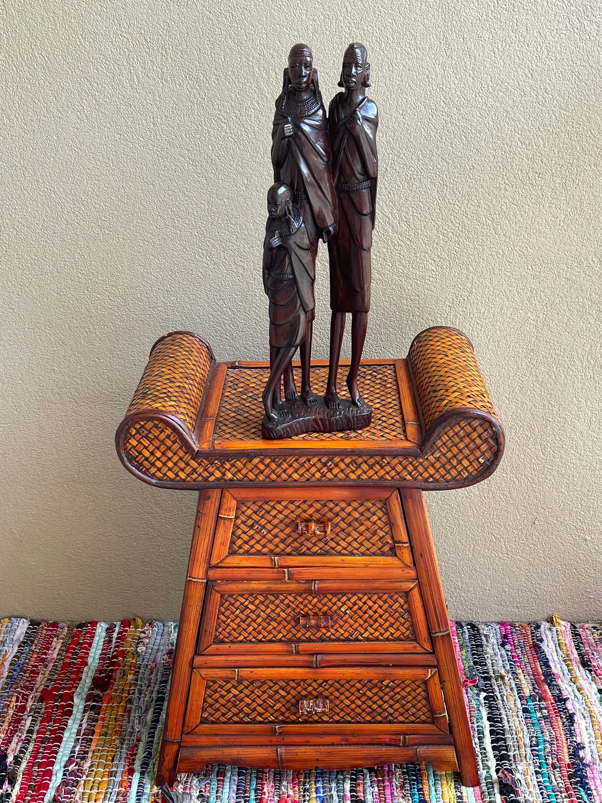 The Protector’s Statue - Medium  Size in Ebony Wood