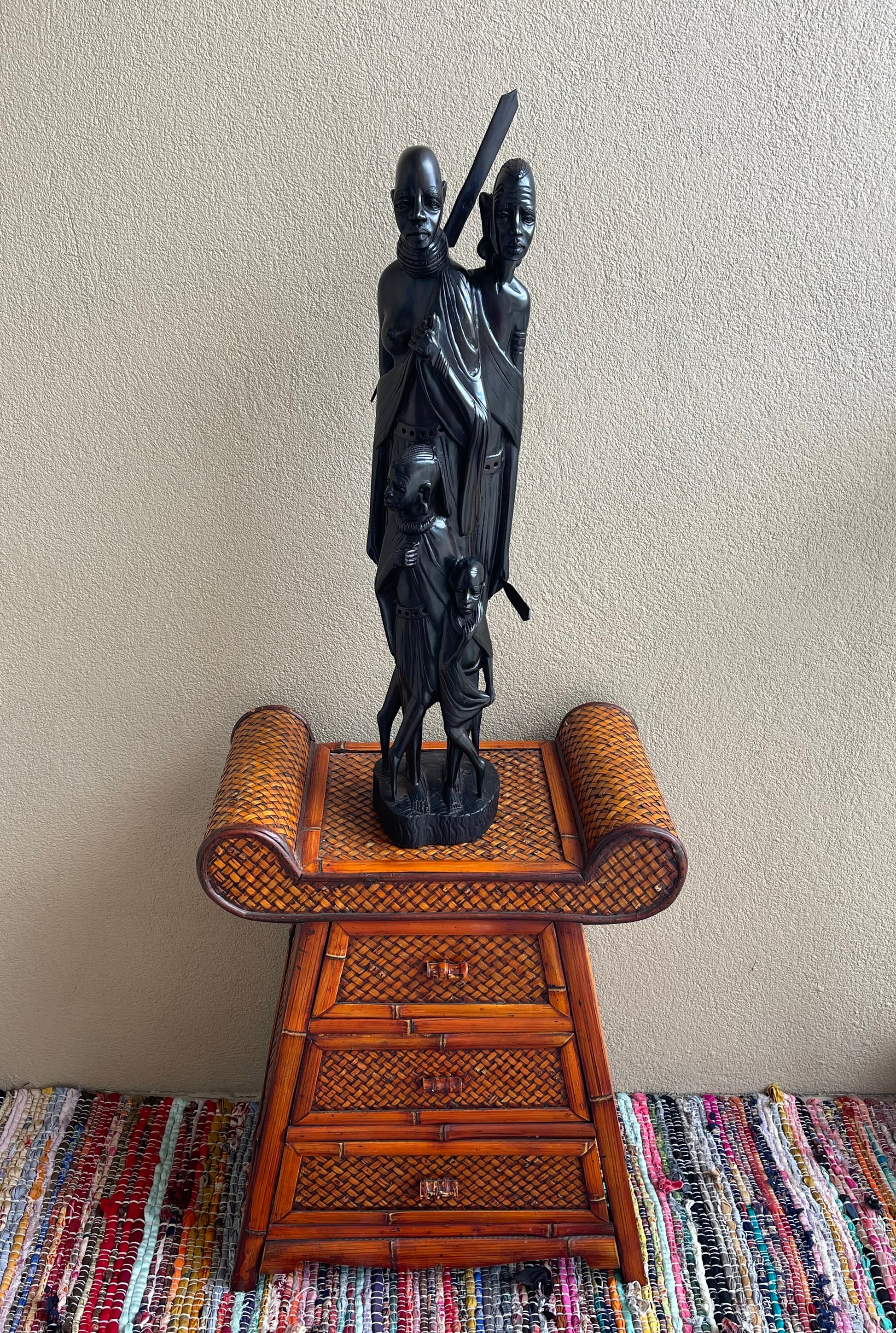 The Protector’s Statue - Large Size in Ebony Wood