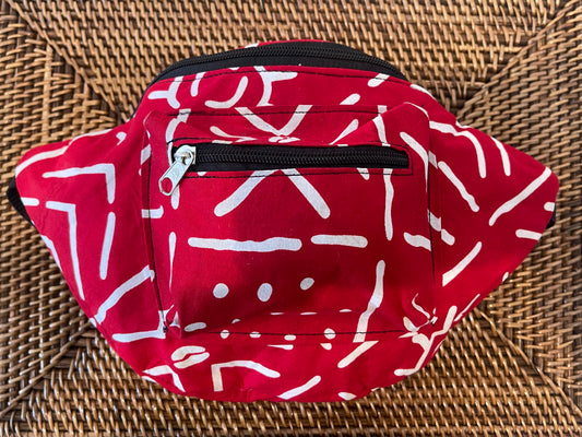 Red African Fanny Pack