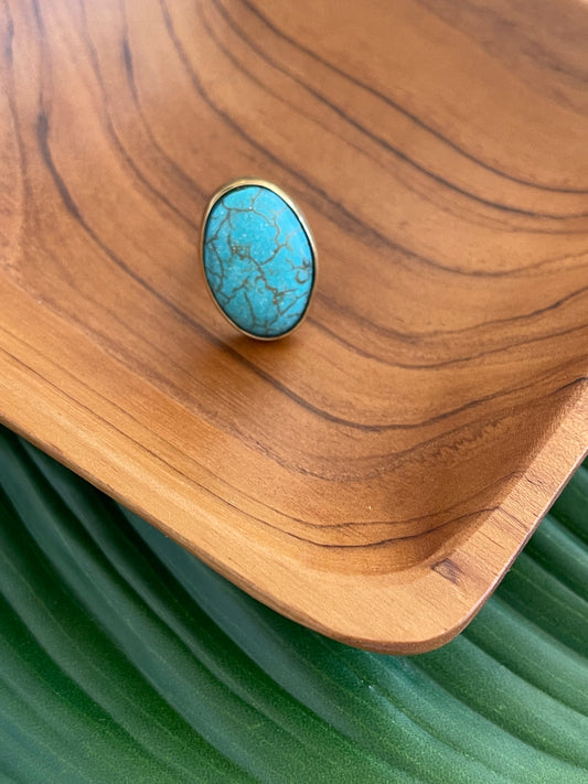 Furaha Turquoise Ring