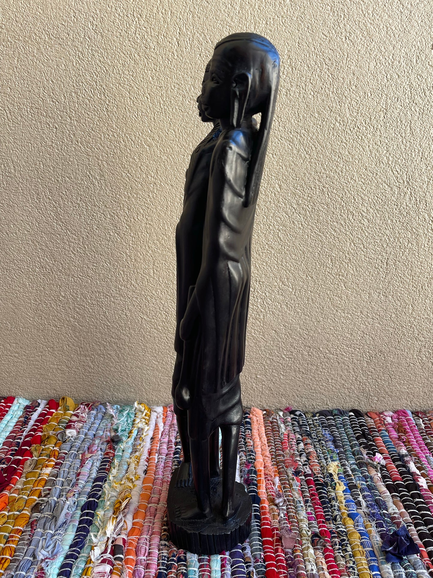 The Protector’s Statue - Medium Size in Ebony Wood