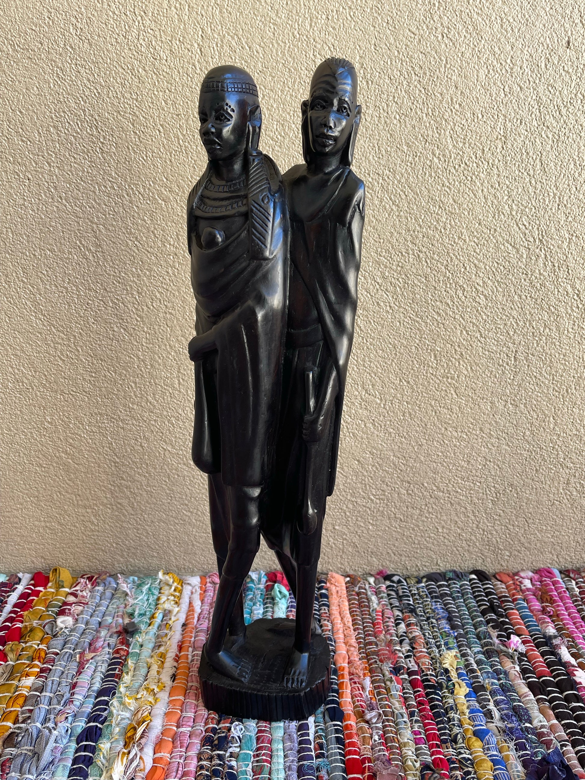 The Protector’s Statue - Medium Size in Ebony Wood