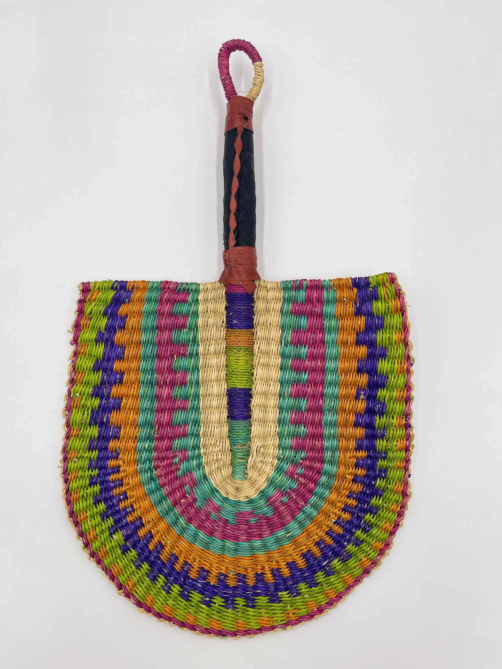 TROPICAL WOVEN AFRICAN FAN