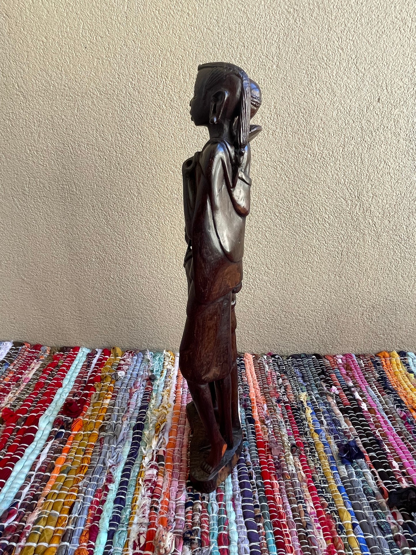 The Protector’s Statue - Medium  Size in Ebony Wood