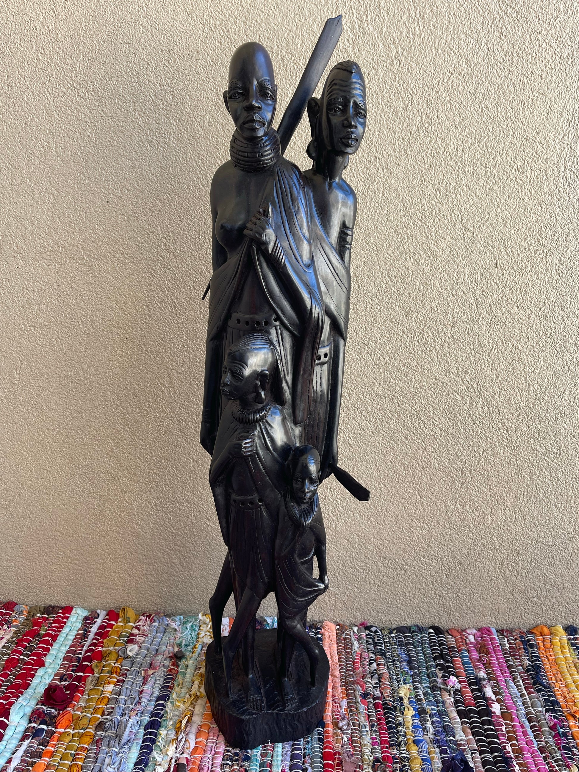 The Protector’s Statue - Large Size in Ebony Wood