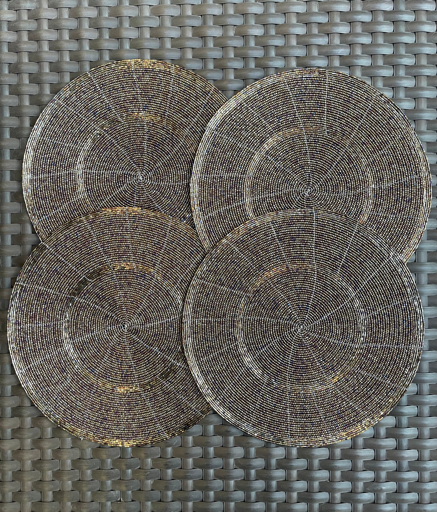 Bronze Beaded Placemats