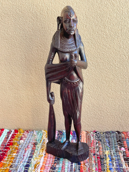 Turkana Goddess Statue In Ebony Wood
