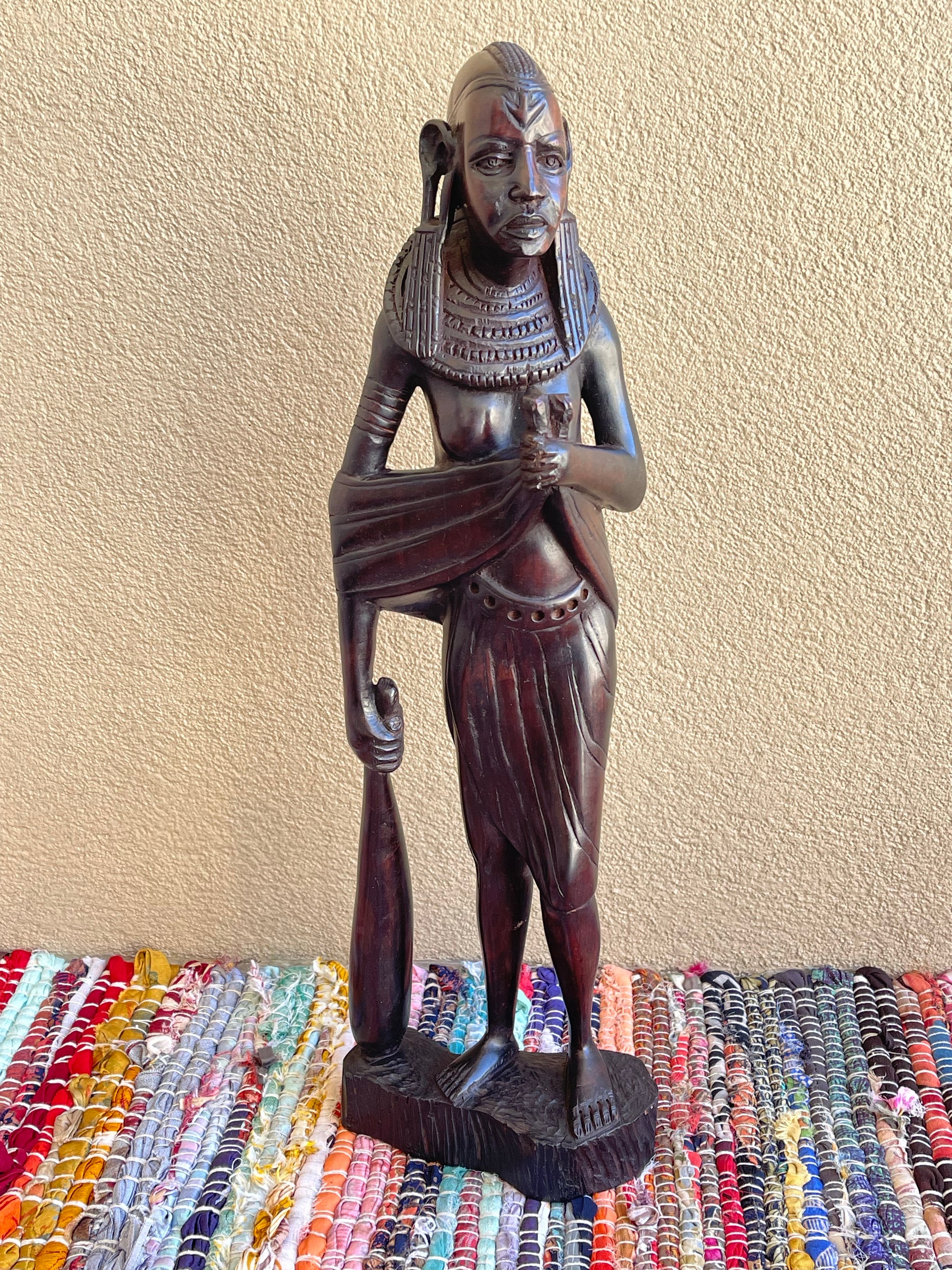 Turkana Goddess Statue In Ebony Wood